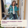 Vlasta – kabát s vlnovým vzorem