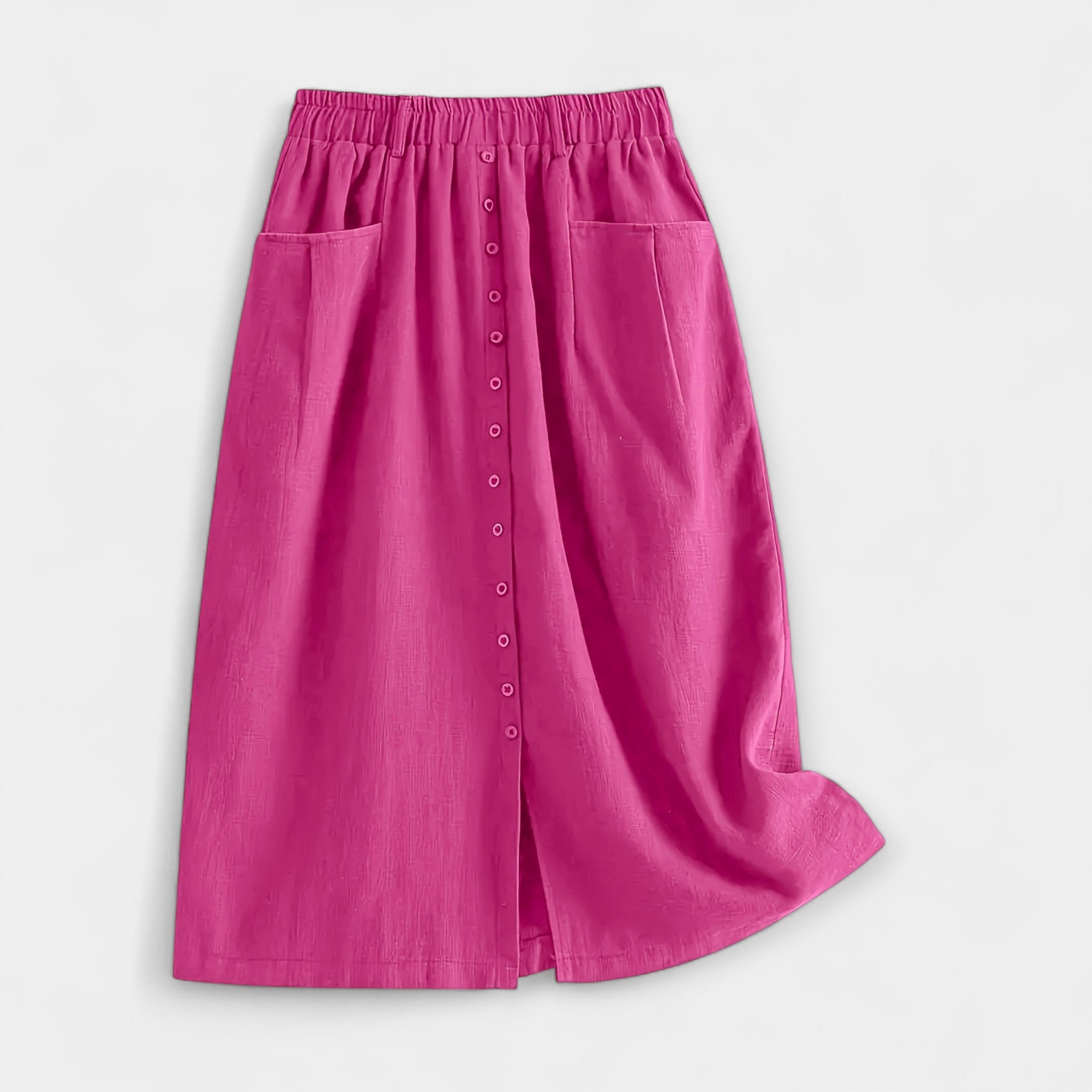 Isabella Vintage midi sukně, barva růžová