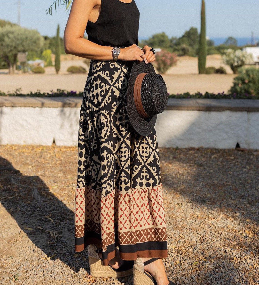Bali Boho dámská sukně, barva černá