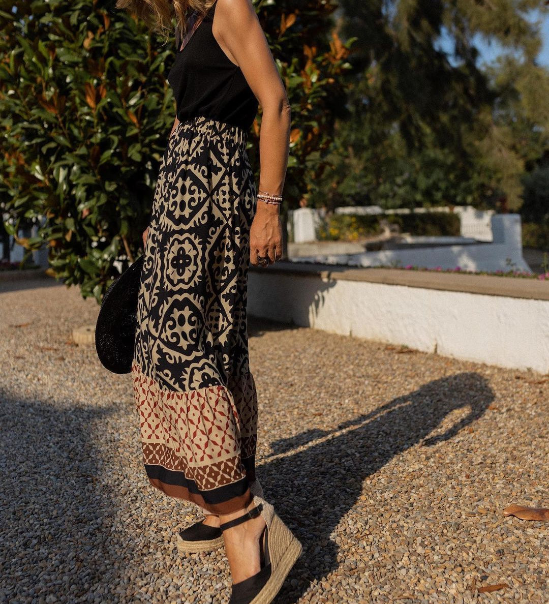 Bali Boho dámská sukně, barva černá