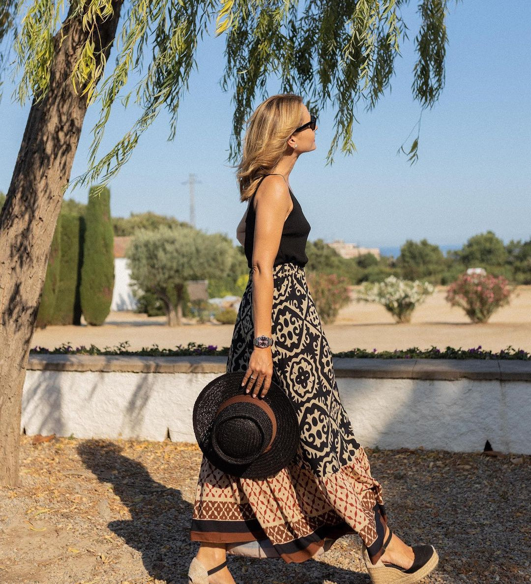Bali Boho dámská sukně, barva černá