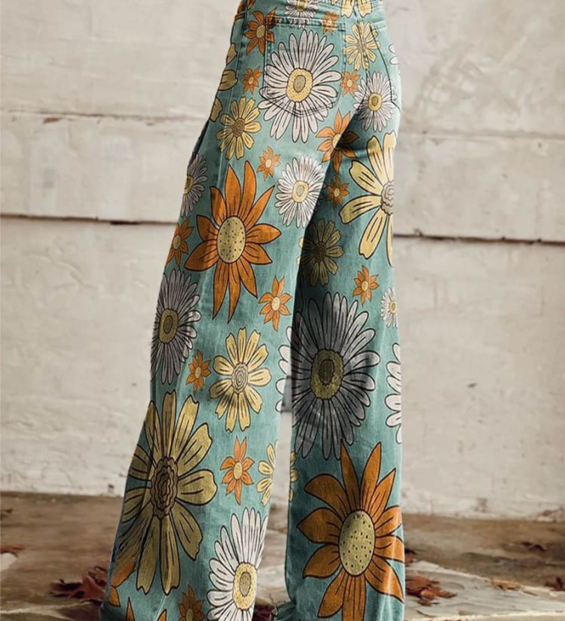 Aurora Boho kalhoty širokého střihu - produktová fotografie