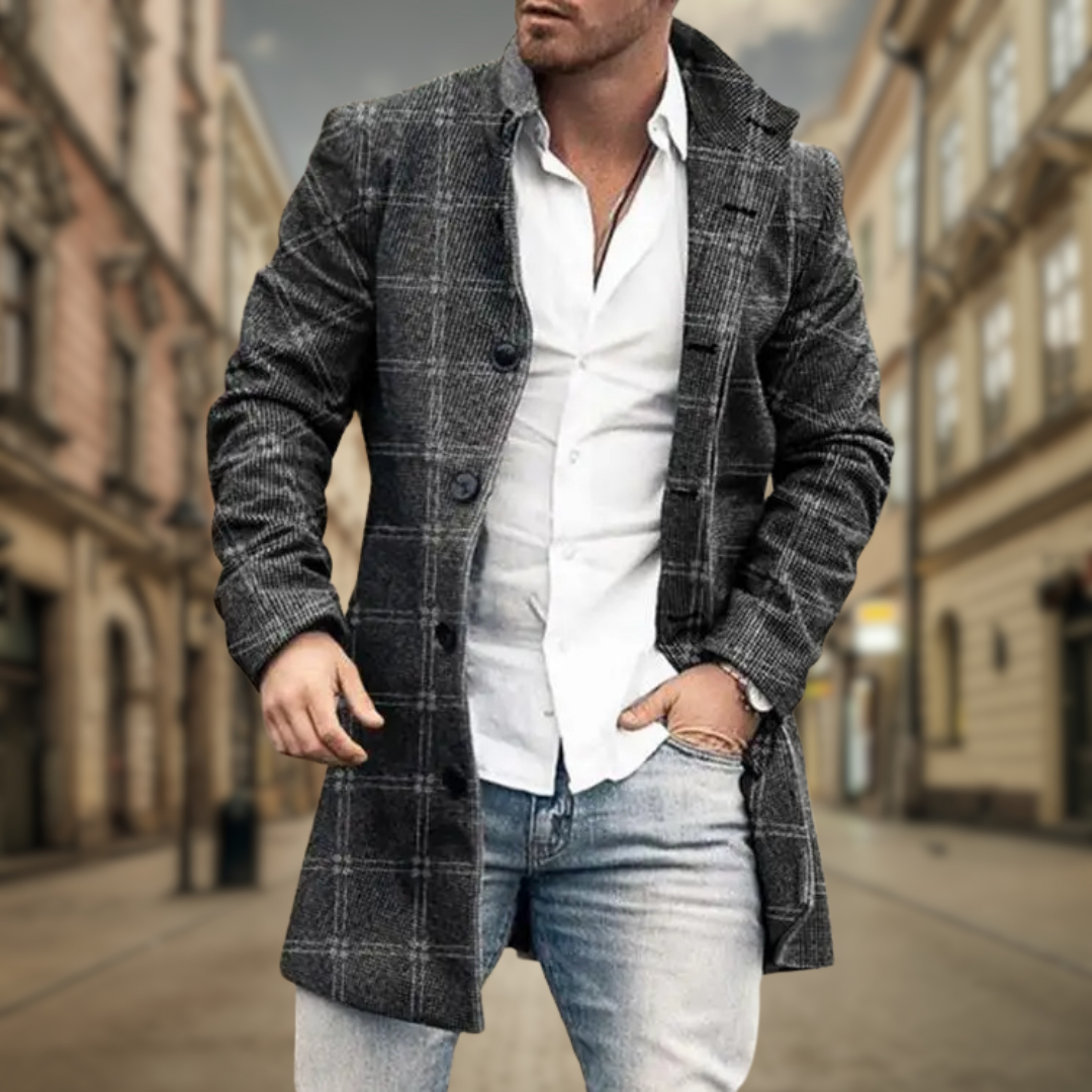Marco Elegantní městský kabát, barva vícebarevná