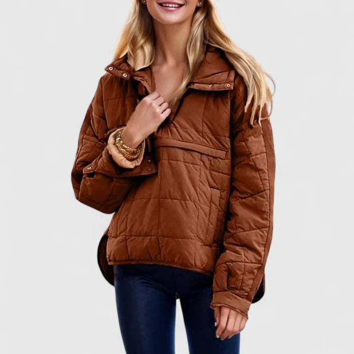 Aurora Lehká bunda oversized střihu, barva vícebarevná