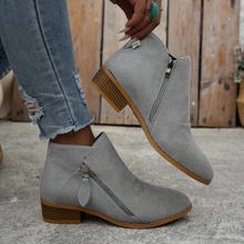 Lucie | Dámské ortopedické kotníkové boty s podporou klenby a zipem