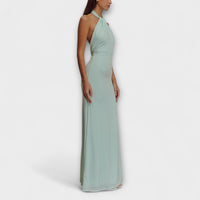 Milada - Elegantní maxi šaty s halter výstřihem