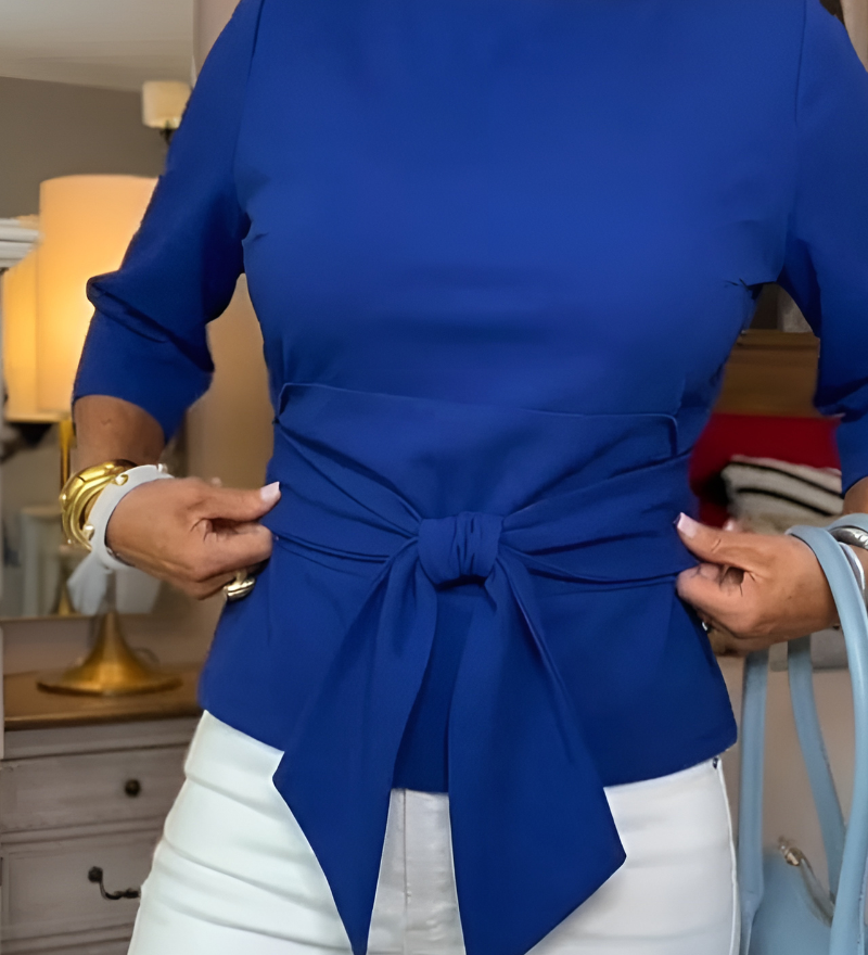 Bali Elegantní lehký top, barva modrá