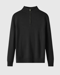 Perla- Svetr s zipem z merino vlny Capri