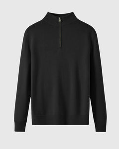 Perla- Svetr s zipem z merino vlny Capri