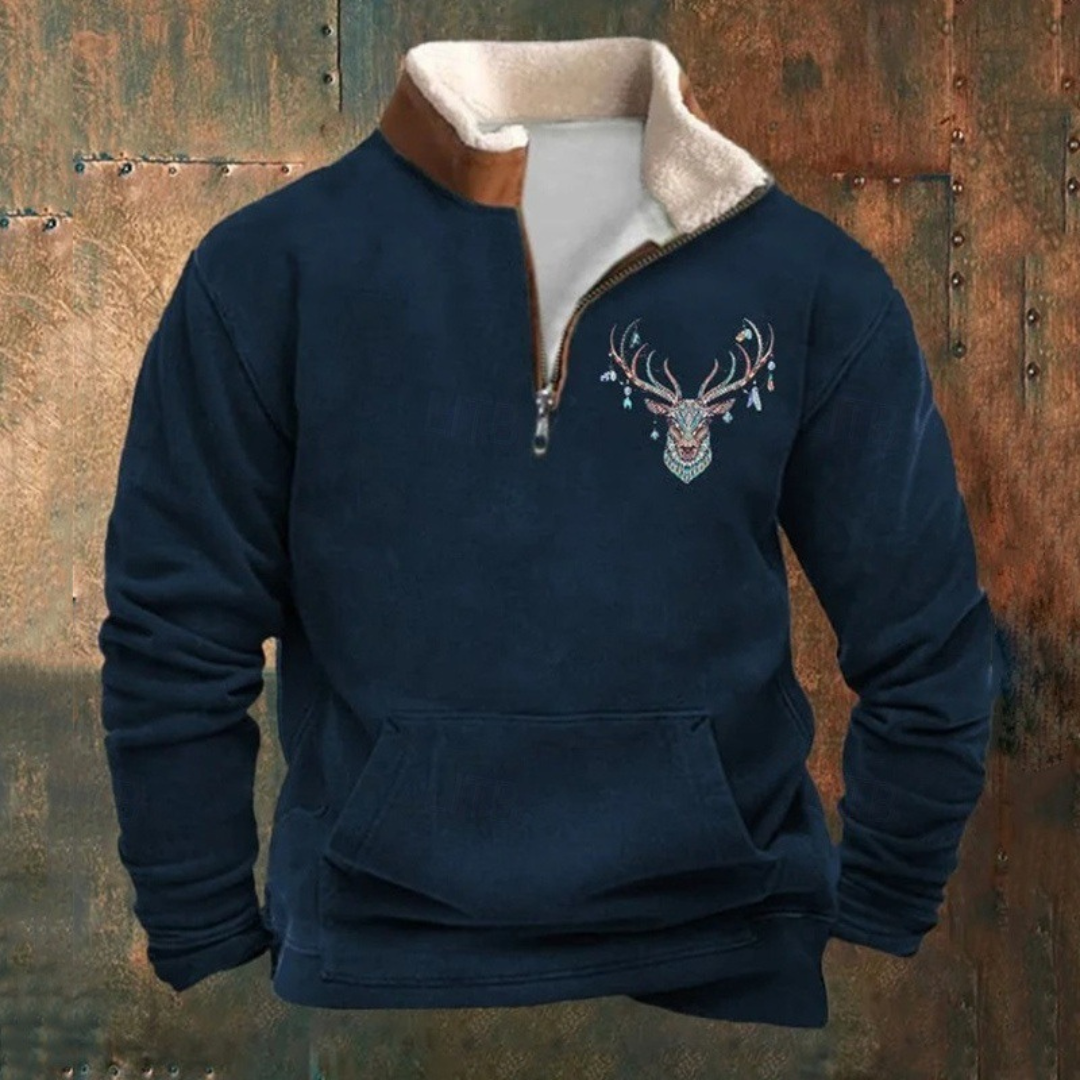 Bruno Pletený svetr, barva modrá