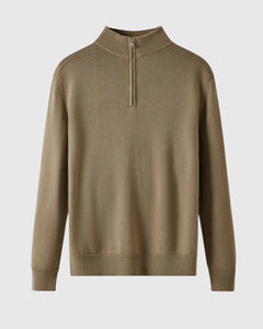 Perla- Svetr s zipem z merino vlny Capri