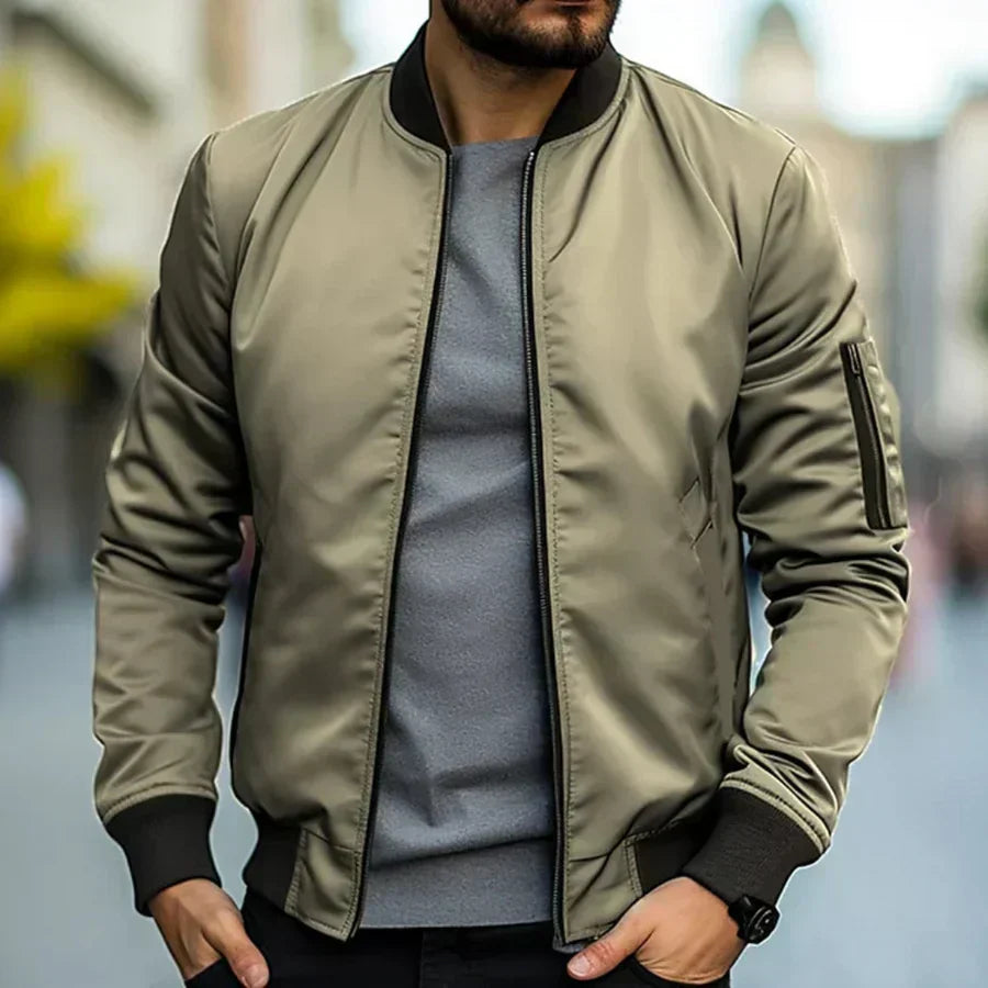 Mateo Bomber bunda, barva olivová