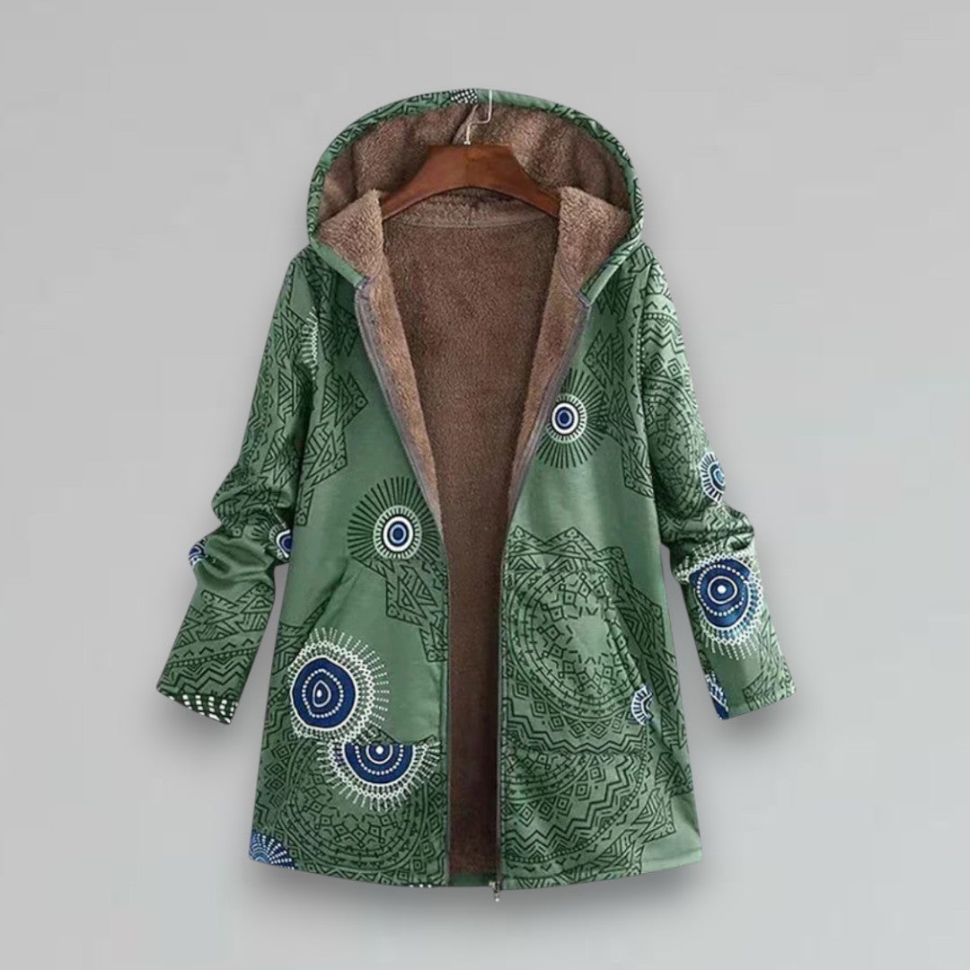 Mira Boho lehká bunda, barva zelená