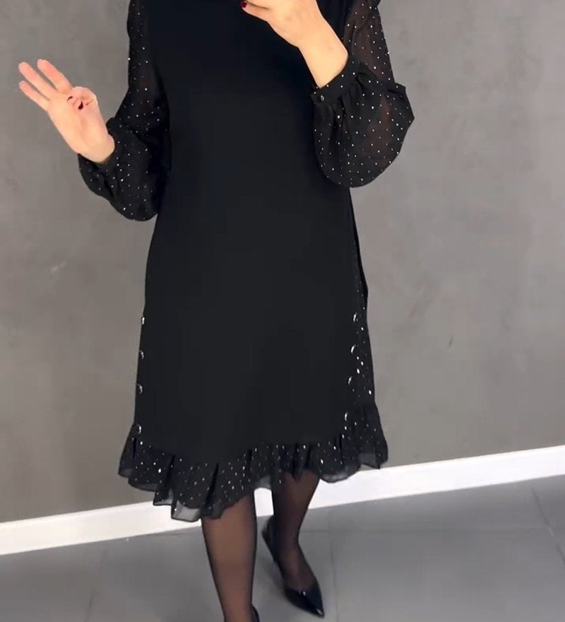 Nina Elegantní šaty 2, barva černá