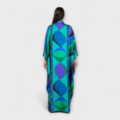 Harper - Výrazné Psychedelický Kaftan šaty