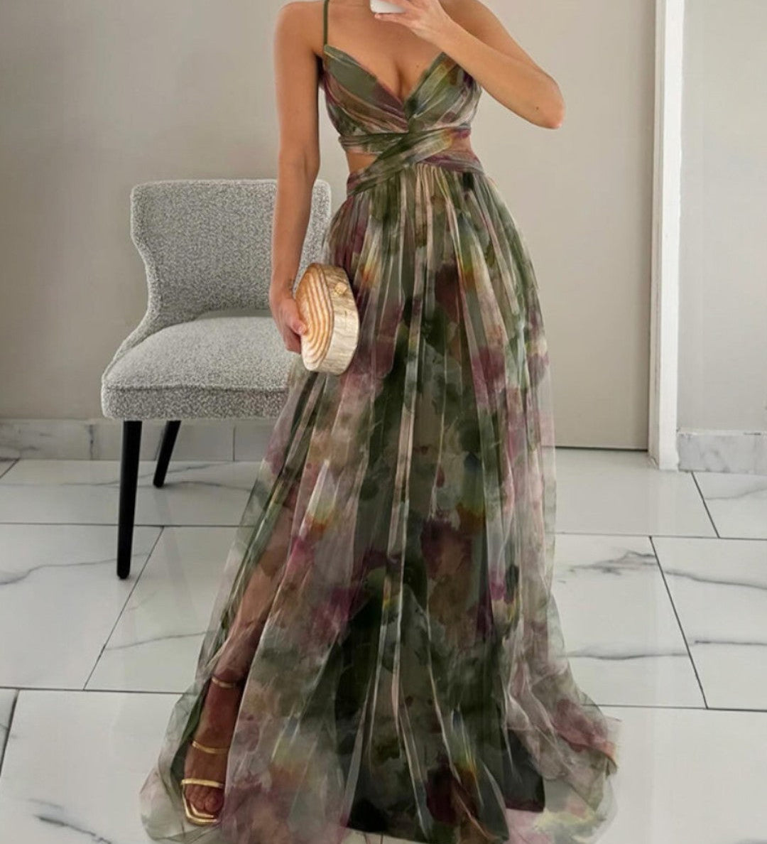 Mira Elegantní šaty, barva zelená