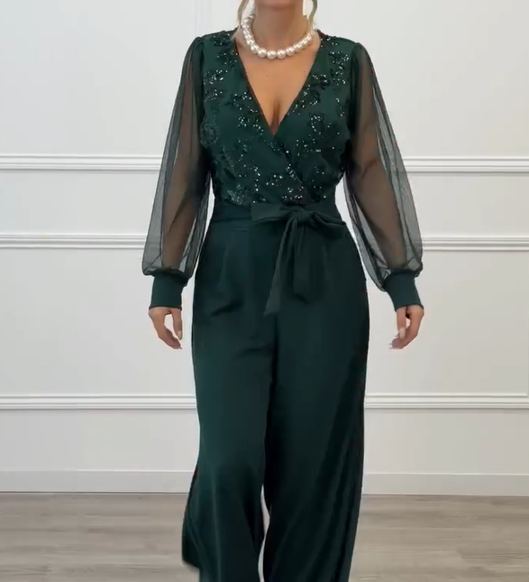 Amalfi Elegantní dámský overal, barva zelená