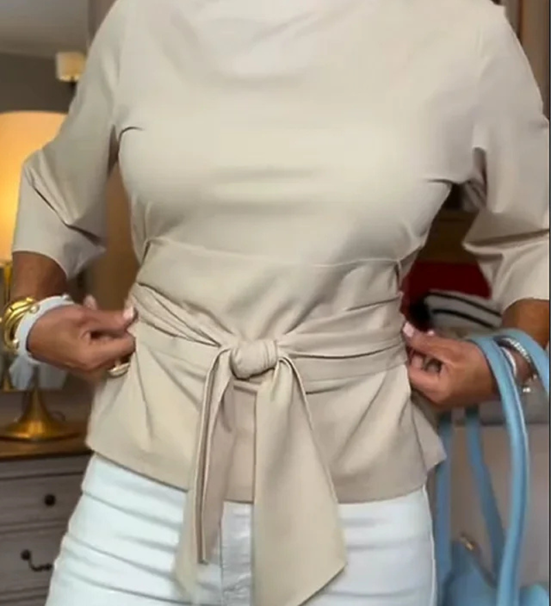 Bali Elegantní lehký top, barva béžová