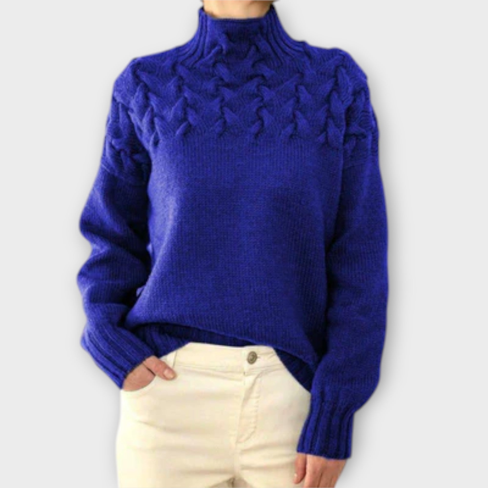Maya Pletené pletený svetr s copánkovým vzorem, barva vícebarevná