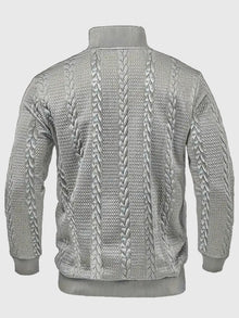Dawson - Svetr s dlouhým rukávem Henley s pruhy