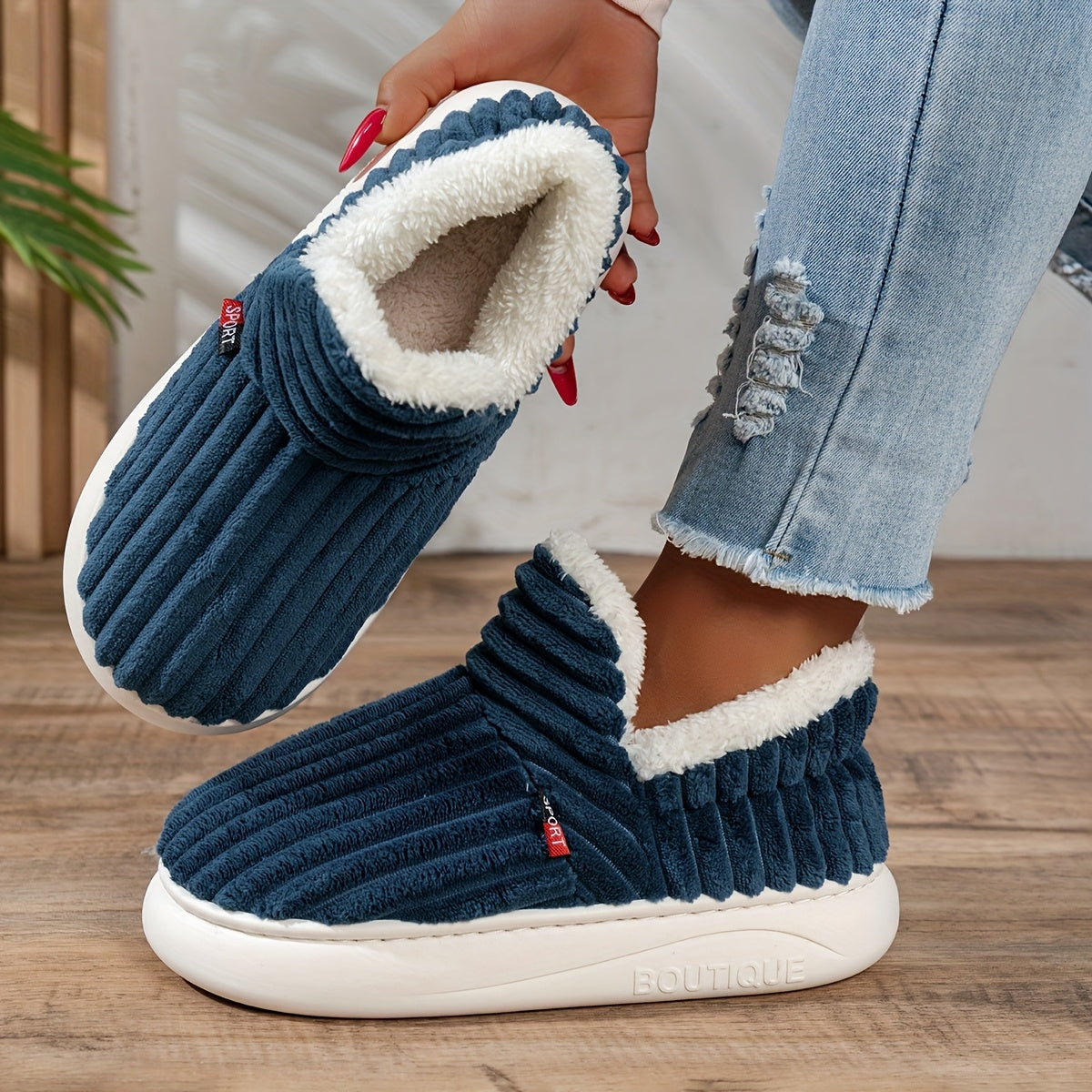 Bianca Dámské pantofle, barva námořnická