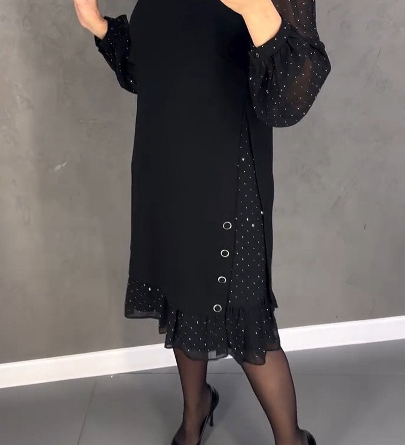 Nina Elegantní šaty 2, barva černá