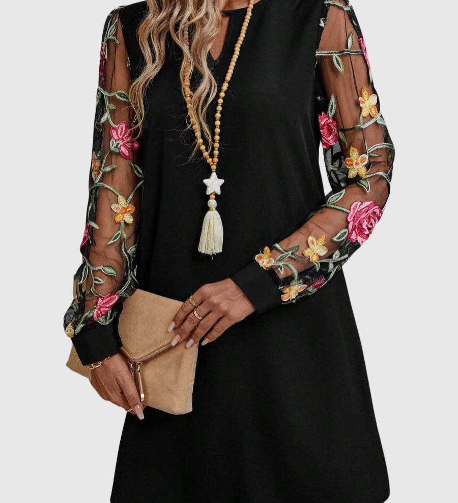 Florencie Elegantní šaty, barva černá