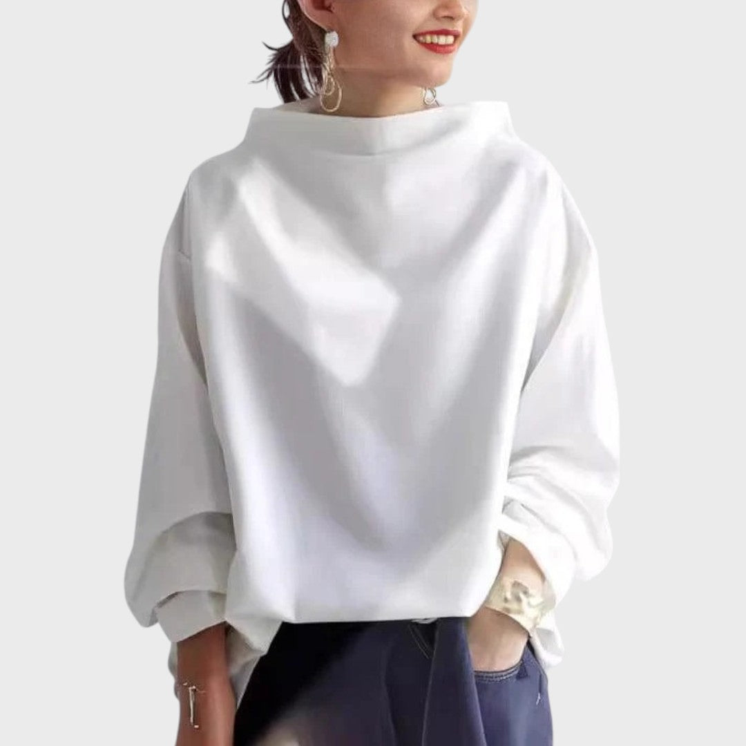 Valeria Pletené lehký top, barva bílá