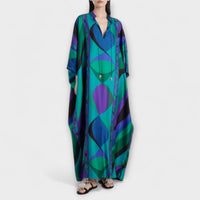 Harper - Výrazné Psychedelický Kaftan šaty