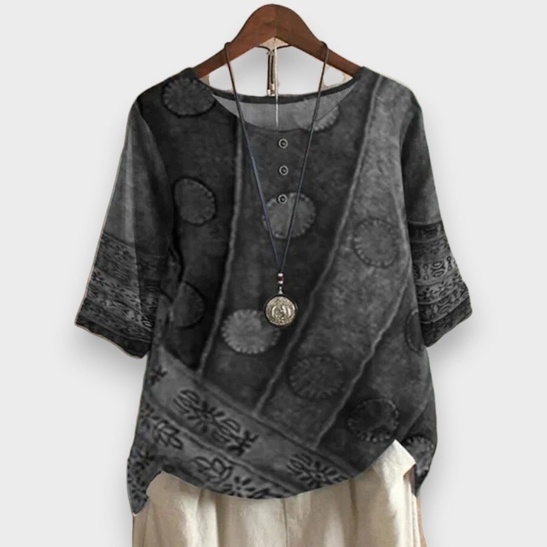Verona Boho lehký top, barva šedá
