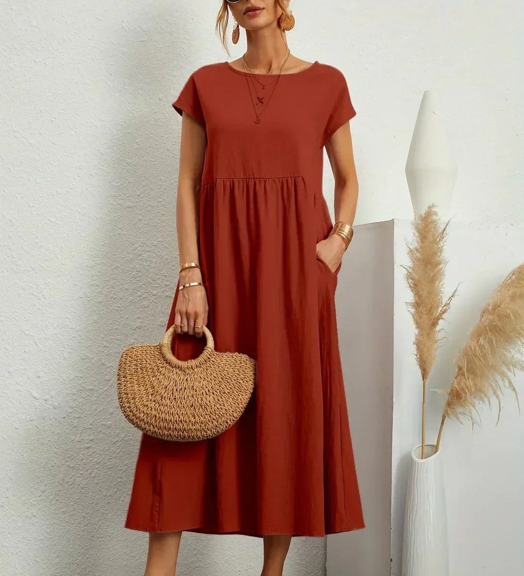 Valeria Ležérní šaty, barva hnědá