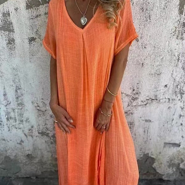 Bali Midi šaty, barva oranžová