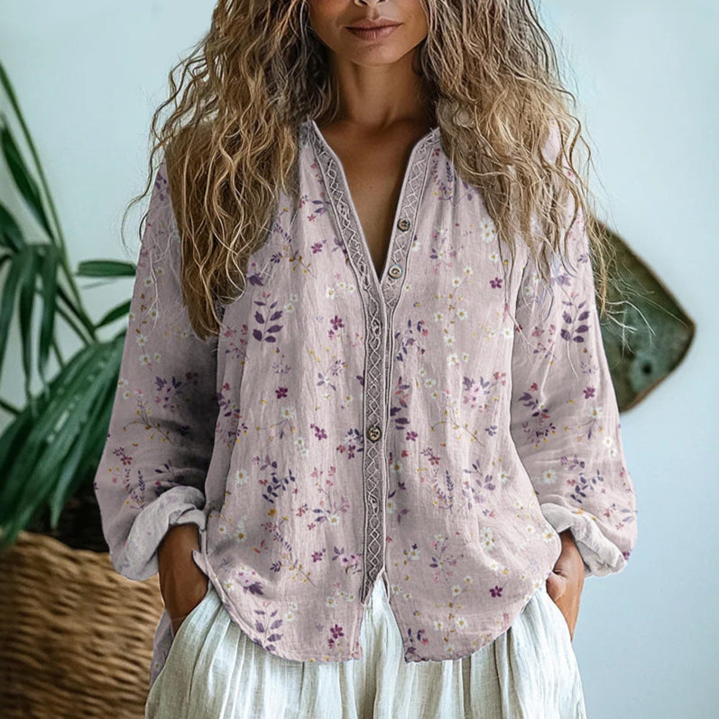 Nina Elegantní halenka, barva růžová