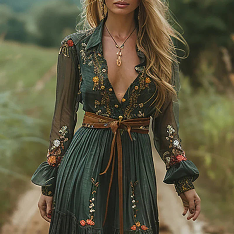 Capri Boho maxi šaty - produktová fotografie