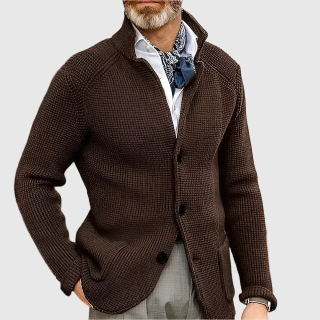 Nicolas Pletený kardigan, barva hnědá