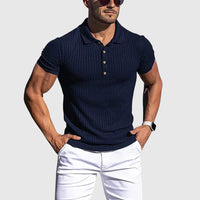 Libuše- Elegantní pruhovaná polo košile