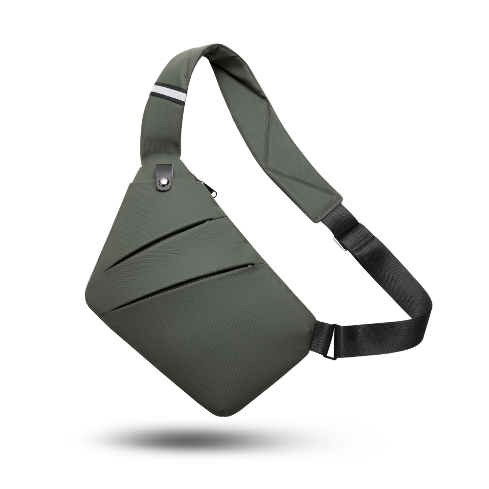 Nika Crossbody taška Slim Carry 2, barva lesní zelená