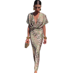 Veronika –  Elegantní zavinovací maxi šaty