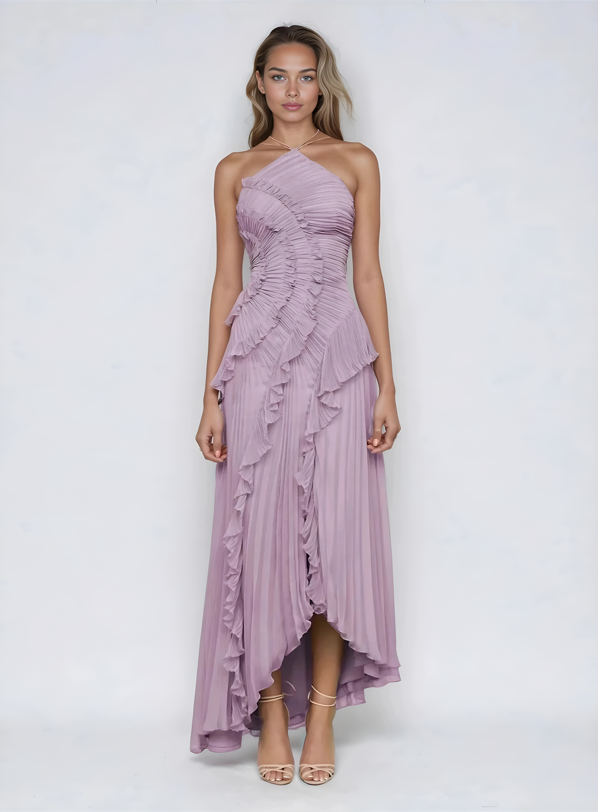 Valencia Plisované elegantní šaty