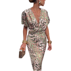Veronika –  Elegantní zavinovací maxi šaty