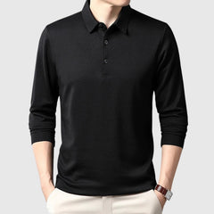 Libuše- Elegantní pénská polo košile s dlouhým rukávem