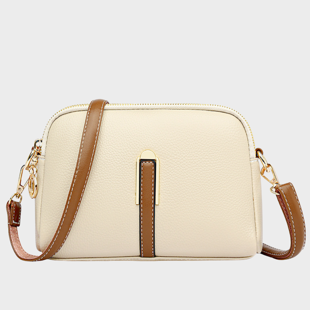 Capri Crossbody kabelka, barva béžová