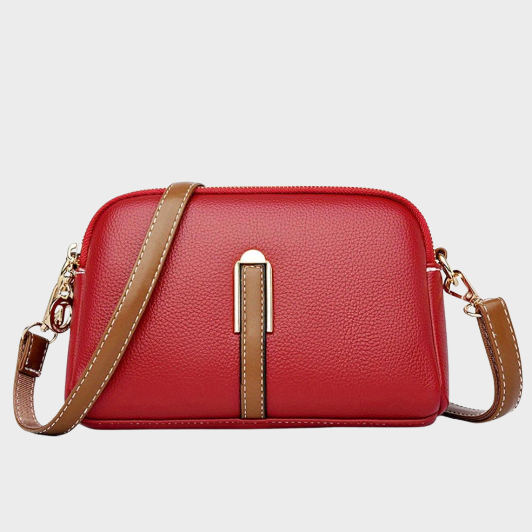 Capri Crossbody kabelka, barva červená