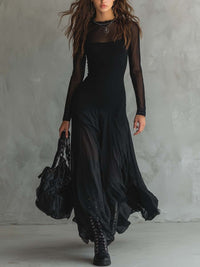 Kristýna | Elegantní maxi šaty z lehkého tylu