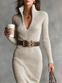 Lunori Valériea Midi šaty fitted chic