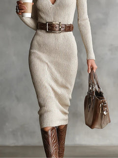 Lunori Valériea Midi šaty fitted chic