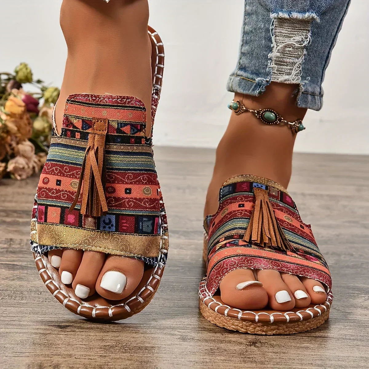 Valencia Boho pantofle - produktová fotografie