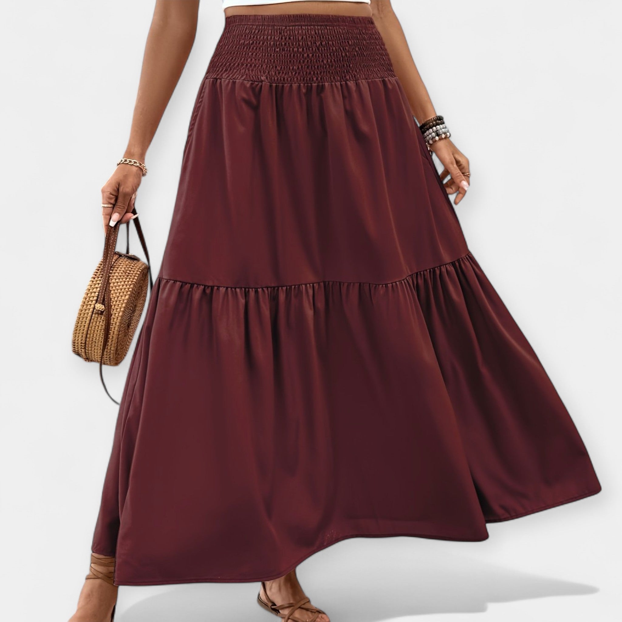 Bali Dámská sukně, barva vínová