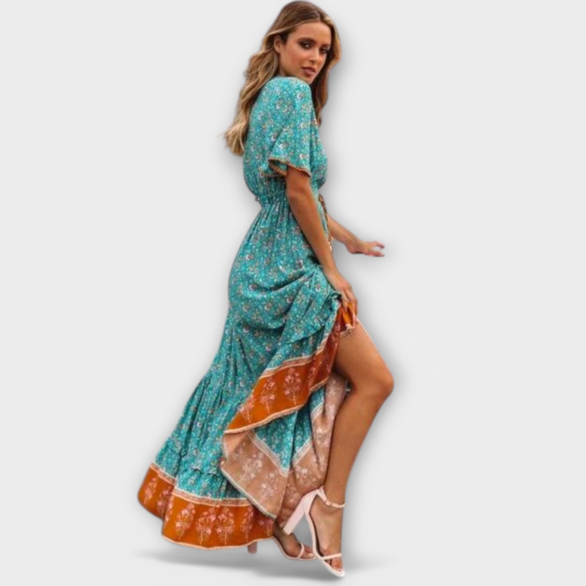 Mira Boho maxi šaty - produktová fotografie