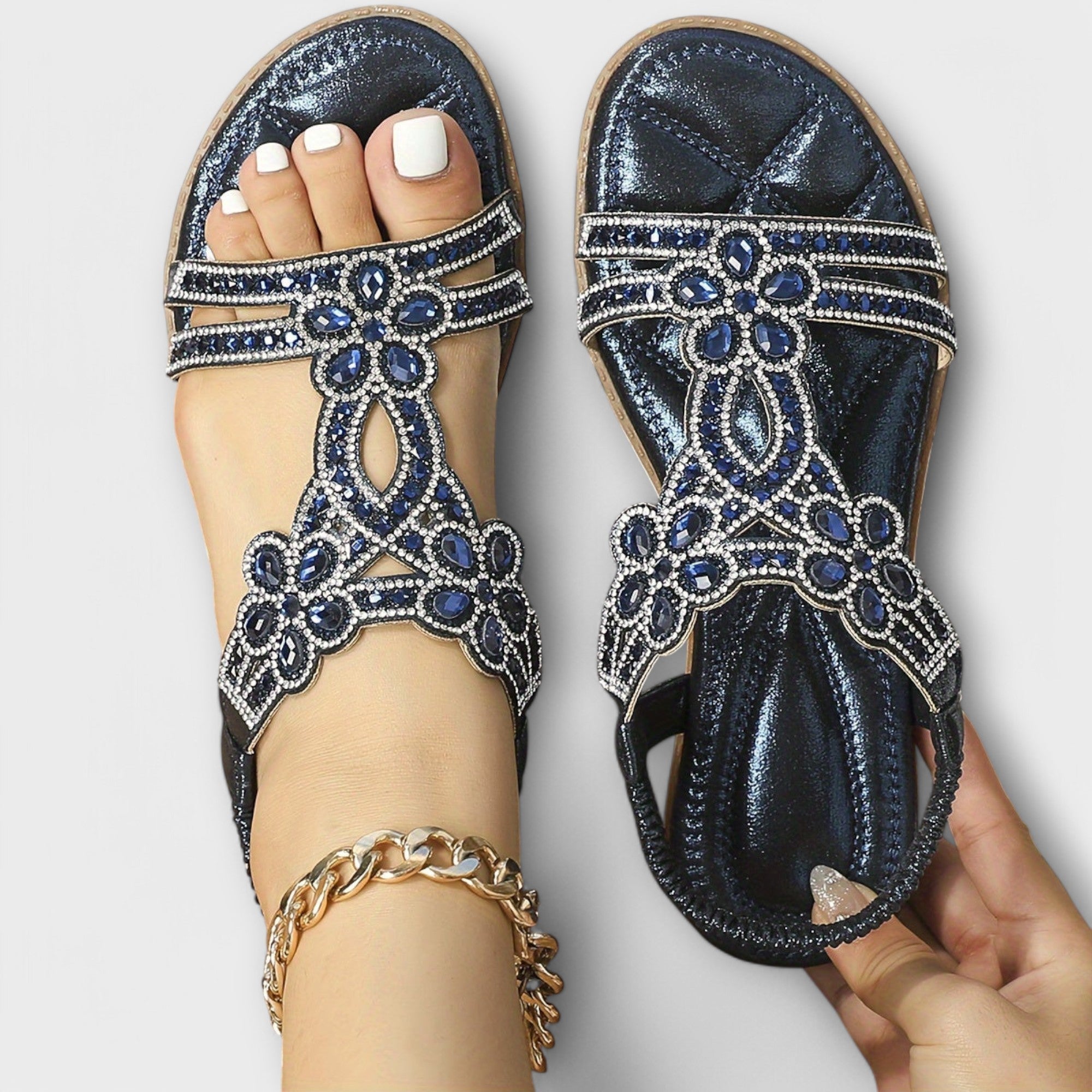 Clara Boho sandály, barva vícebarevná